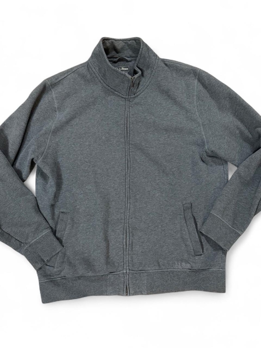 Vintage L.L.Bean Gray Full Zip Jacket Men’s Size L